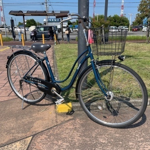 【都内/千葉市引取】ママチャリ 27インチ自転車 鍵/オートライト付