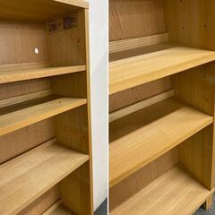 廃番 無印良品/MUJI タモ材 組み合わせて使える木製収納 ミドルタイプ