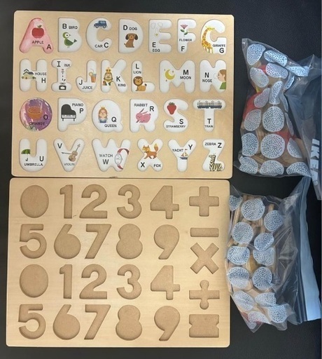 ABC と　数字　のパズル　セット