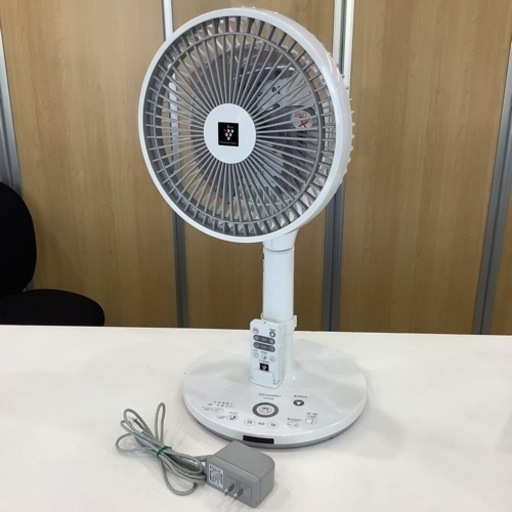 ＊【動作品】SHARP シャープ /3D扇風機 高濃度プラズマクラスター PJ-F2DS-W 2017年製 家電 季節 空調家電