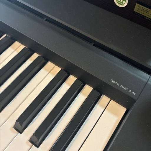 【引き取り限定】YAMAHA 88鍵盤 電子ピアノ P-45B 2021年製 YAMAHA P-45-B(ブラック) Pシリーズ 電子ピアノ 88鍵盤の商品