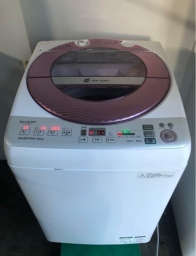 シャープ　SHARP ES-GV80M-P  8kg 洗濯機　2013年製
