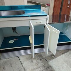 【未使用品】台所　流し台　キッチンシンク　Ｗ1700　ドルフィン