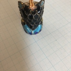 七宝焼　フクロウ　キーホルダー　ストラップ　の画像