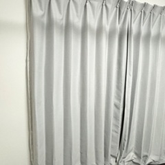 【美品】カーテン グレー 100×200 2枚の画像