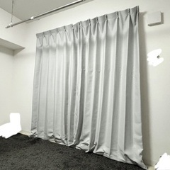【美品】カーテン グレー 100×200 2枚