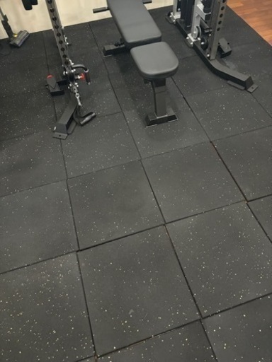 ジム　ラバーマット　50cm角　15mm厚　35枚