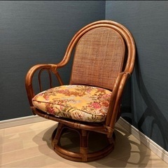 家具 椅子 座椅子　籐　ラタン