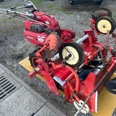 ホンダ マルチ張り　耕運機 F1100 マルチャ - 畝立て　耕耘機　園芸　畝立 マルチビニ ール成型機 丸畝　芋　甘藷　タバコ　11馬力　織田様　3点おまとめ価格 の画像