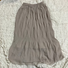 🪄グレーピンク.ロングスカート‎