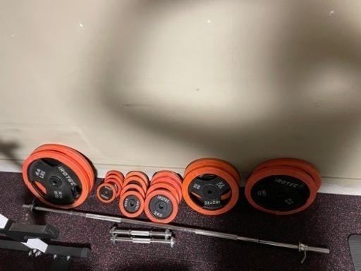 バーベル、ダンベル、ウエイトセット