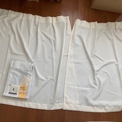 ニトリ カーテン＆レース 4枚セット×4 計16枚セット (Nラヴィ アイボリー)の画像