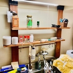 キッチンラックおしゃれ　シンク上収納