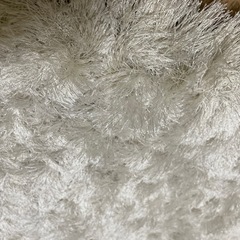 【明後日まで】毛足長め　シャギーラグ　カーペット　絨毯　ホワイトシルバー　200 × 250 cm  の画像