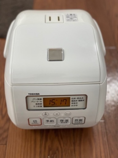 ジャー炊飯器　3合炊き　TOSHIBA 2018年