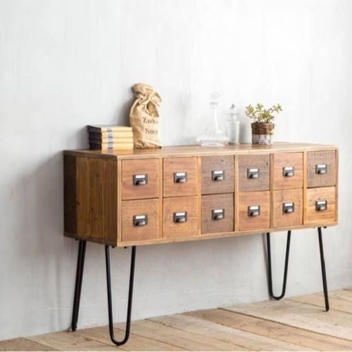 薬箪笥のような雰囲気のメーターチェスト　ヴィンテージ　チェスト　収納　家具 オフィス　ウンコちゃんの家具屋さん