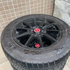 値下げ　スタッドレスタイヤ➕ホイール4本セット　225 60R17の画像
