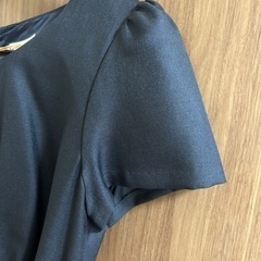 フォールワンピース　ネイビー　半袖の画像