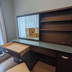 【週末限定価格】ドレッサー＆椅子セット（大塚家具）の画像
