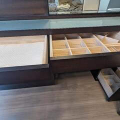 【週末限定価格】ドレッサー＆椅子セット（大塚家具）の画像