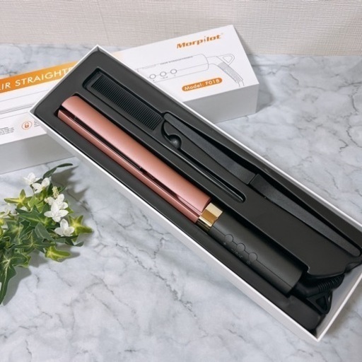 【新品未使用】ストレートアイロン カール 両用 ヘアアイロン セラミックプレート 新生活 時短 梅雨対策