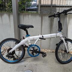 ルノー　折りたたみ自転車　パンク　AL207の画像