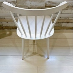 ダイニングチェア 白の画像