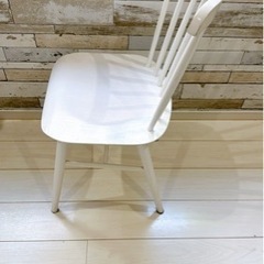 ダイニングチェア 白の画像