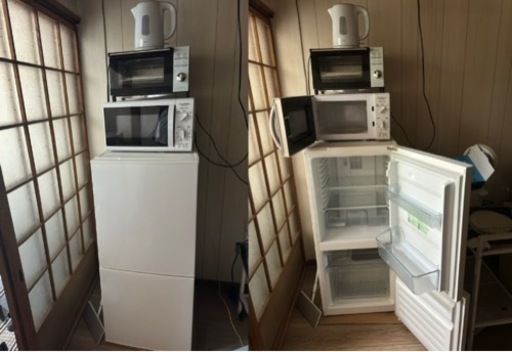 家電 冷蔵庫 電子レンジ オーブントースター 電気ケトル