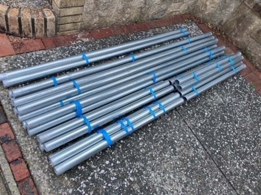 単管パイプとジョイントパーツ　まとめて