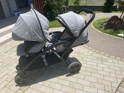 (受け渡し決定)joie 2人乗りベビーカー