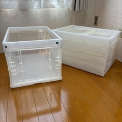 アイリスオーヤマ折りたたみコンテナHDOC-50L クリア