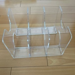 ３個セット 本立て 3連ブックスタンド　クリアの画像