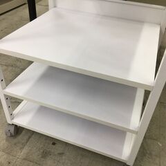 中古　サンワダイレクト（サンワサプライ） プリンタスタンド　 プリンターワゴン プリンターラック プリンター台 キャスター付 　レーザープリンタ対応　キッチンラック　18段階調整　W600×D500×H1000mm　愛知　一宮市　江南市　稲沢市　岩倉市　名古屋　岐阜　各務ヶ原　羽島　三重　グッドプライス一宮の画像