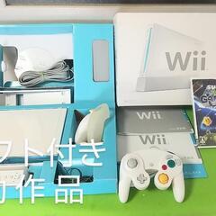 任天堂 Wii 本体 ソフト GCコントローラー セット 動作品の画像