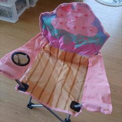 子供用アウトドアチェア　ピンク系の画像