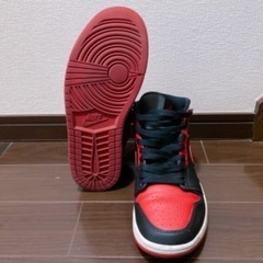 AIR JORDAN 1 MID "Satin Bred" 26cm / 『赤と黒… 湘北の色だ』の画像