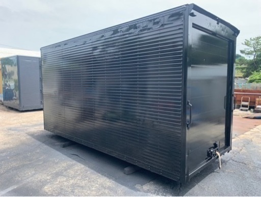 No.854 アルミバン 2ｔ アルミ 箱 バイク 倉庫 トラック コンテナ 米 保管庫 物置 DIY