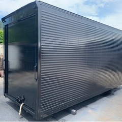 No.854 アルミバン 2ｔ アルミ 箱 バイク 倉庫 トラック コンテナ 米 保管庫 物置 DIYの画像