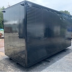 No.854 アルミバン 2ｔ アルミ 箱 バイク 倉庫 トラック コンテナ 米 保管庫 物置 DIYの画像