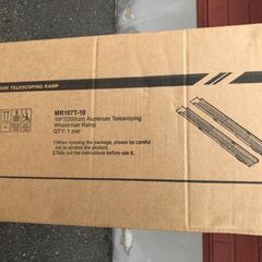 介護施設おススメ!!【鹿児島市リサイクルショップスターズ吉野店】【新品・未開封】Ruedamann 300*23cm アルミ製車椅子スロープ 三段折り畳み伸縮 家庭用 軽量化便利 車椅子スロープ 1セット(MR107T-10)の画像