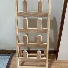 木製スリッパ立て4段の画像