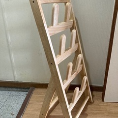 木製スリッパ立て4段の画像