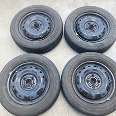 車のパーツ タイヤ、ホイール　165/70R14 ソリオ純正ホイ...