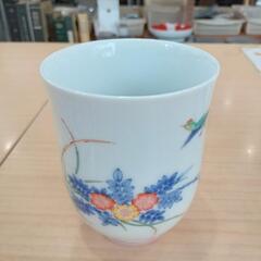 ★【香蘭社】［染錦花鳥文］組湯呑み 【定価6,600円】北九州店舗店頭販売のみの画像