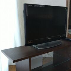 32型DVD再生機能付き液晶テレビと綺麗なTV台        ...