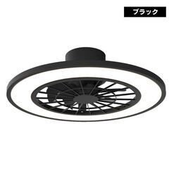 アウトレット☆シーリングファンライト 10畳用 HLCF-550BKの画像