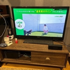 テレビ+テレビ台のセットの画像