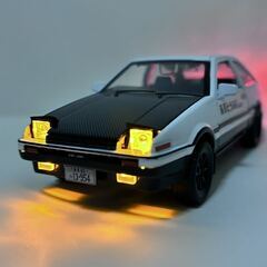 トヨタ トレノ AE86 1/32 モデルカー ミニカー ダイキャストカー 京商 オートアート トミカ 頭文字D 藤原とうふ店 プレミアムverの画像