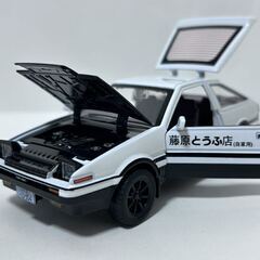 トヨタ トレノ AE86 1/32 モデルカー ミニカー ダイキャストカー 京商 オートアート トミカ 頭文字D 藤原とうふ店 プレミアムverの画像
